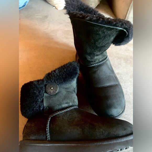UGG Bailey Button Suede Boots - Picture 1 of 11